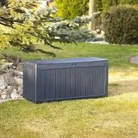 Gartenbox 280 Liter Prosperplast Boardebox Aus Kunststoff In Anthrazit Farbe 116 X 43,3 X 55 Cm