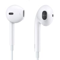 Apple EarPods mit Fernbedienung + Mikrofon, für iPhone, iPad, iPod, weiß, Klinkenstecker / MD827M/A, MNHF2ZM/A