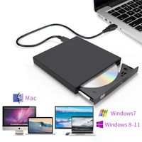 NEU Externes DVD Laufwerk USB Brenner Slim CD DVD±RW brenner für PC Laptop Notebook