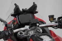 SWMO 72209233 Navi-Halter am Lenker Kompatibel/Ersatz für Schwarz. Ducati Multistrada V4 (20-).