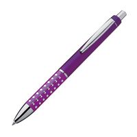 Farbe lila "Glitzer" Kugelschreiber mit Gravur 