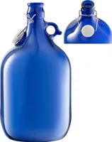 5L Blaue Flasche mit Bügelverschluss GÄRBALLON Weinballon Glasballon