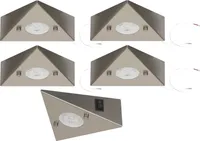 5er Set LED-Unterbauleuchte 4,8 Watt LED Modul 3000K warmweiß