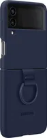 Samsung Silikonhülle mit Ring Galaxy Z Flip4 navy