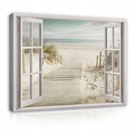 Leinwandbild Kunst-Druck 140x70 Bilder Landschaften Weg zum Strand