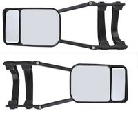 2 Stück Caravanspiegel PKW Spiegel Universal Duo Wohnwagenspiegel Aufsetzspiegel