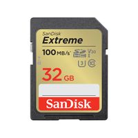 Karta pamięci SanDisk Extreme PLUS 32 GB SDHC 100 MB/s i 60 MB/s, UHS-I, klasa 10, U3, V30