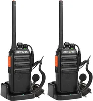 Retevis RT24 Vysílačka, PMR446 Vysílačka 16 kanálů CTCSS/DCS VOX, Vysílačka s Headsetem, Vysílačka pro bezpečnostní firemní školní restaurace