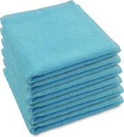 Seiftücher 30x30 cm Set 6 Stück ca. 500 g/m² türkis