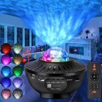 LED Musik Projektor Sternenhimmel Lampe Wasserwellen Welleneffekt Nachtlicht Lautsprecher