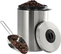 Xavax Kaffee-/Teedose Edelstahldose für 1 kg Kaffeebohnen, mit Schaufel