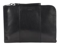 SADDLER Leder Atlas Laptop Sleeve Black schwarz