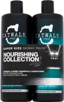 Tigi Catwalk Oatmeal & Honey Shampoo & Conditioner Shampoo und Conditioner für trockenes und geschädigtes Haar 750 ml + 750 ml
