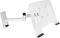 Laptop Wandhalterung Halterung weiß mit Notebook Adapterplatte Ablage weiß Modell: L52W-IP3W