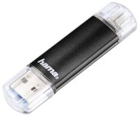 hama USB 3.0 OTG Speicherstick FlashPen "Laeta Twin" 64 GB schwarz