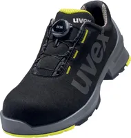 uvex 1 Halbschuhe S2 schwarz, gelb Weite 11 Gr. 42