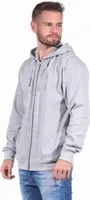 Herren Jacke mit Kapuze für Hausanzug, Sportanzug Oberteil;grau,M