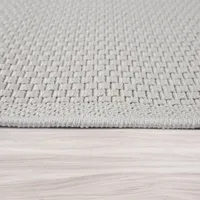 TT Home In-& Outdoorteppich Terrasse Küche Balkon Wetterbeständig Modern Unifarben Größe 200 cm Rund