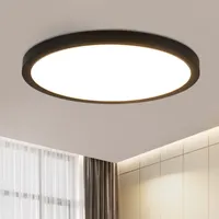 ZMH stropné svietidlo LED kúpeľňa - Ø30cm kúpeľňové svietidlo čierne kuchynské svietidlo okrúhle stropné osvetlenie spálne 24W svietidlo na chodbe 3000K kúpeľňové svietidlo kuchynská chodba