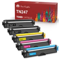 TRUE IMAGE TN247 TN-243CMYK Compatible Toner pour Brother DCP