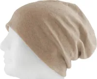 Oblique Unique Long Beanie XXL Mütze Slouch Damen Herren Kinder Mütze - beige sand