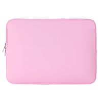 Wasserdichte, stossfeste Laptop-Notebook-Schutzhuelle mit Reissverschluss fuer MacBook Pink 15 Zoll #