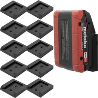 10x Akku Halter für metabo Halterung Akkuhalter Wandhalter Wandhalterung 18V / 14,4V