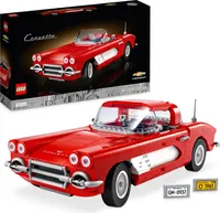 LEGO Icons Corvette Modellauto-Set, klassischer Sportwagen zum Bauen, Modellbausatz für Erwachsene, ikonisches amerikanisches Chevrolet, Geschenke für Männer, Frauen, Ihn oder Sie 10321