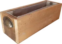 Kvetináč box drevo rustikálne kvetináč box dekorácie drevený box kvetinový box vidiecky dom malý, dĺžka 36 cm
