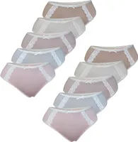 10 Damen Taillenslips Unterwäsche Baumwolle Schlüpfer Gr. 42 Modell 5