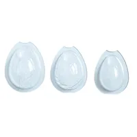 Mastrad 3 Schokoladeneier Formen, Schokoladenform, Schokoform, Kunststoff, Transparent, F48102
