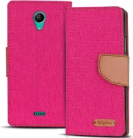 Pouzdro na mobilní telefon Wiko Freddy Wallet Flip Case Ochranný kryt Fabric Cover