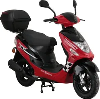 Mofaroller CityLeader 50 ccm 25 kmh EURO 5 rot inkl. Topcase