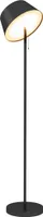 Outsunny Solar Stehlampe Outdoor Stehleuchte, USB Aufladbar LED Solarlampen für Indoor, IP44 Wasserdicht Standlampe, Dimmbar Warmweiß, Zugkettenschalter, Schwarz