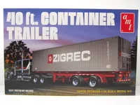 Trailer Anhänger 40' Semi Container Kunststoffbausatz Modellauto 1:24 AMT