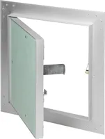 ECD Germany Revisionsklappe Revisionstür GK-Einlage 200x200 mm, Gipskarton 12,5mm, Alu Rahmen