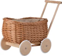 LUKE Wagen aus Weide Anhänger aus Weide Korbanhänger 42X28 H20/45 CM