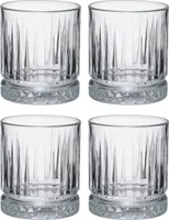 Pasabahce Elysia Whisky Piting Glass 35,5 cl - 11 3/4 oz - 4 kusy - Vintage styl - Ideální pro dlouhé nápoje a nealkoholické nápoje