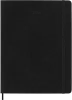 Moleskine 12 Monate Wochen Notizkalender 2024, Xl, 1 Wo = 1 Seite, Rechts Linierte Seite, Soft Cover, Schwarz