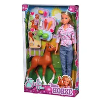 Steffi mit einem kackenden Pony