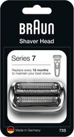 Braun Series 7 73S electric shaver replacement scissors, compatible with Series 7 shaver models from 2020, silver