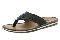 Rieker 21072-14 Herren Schuhe Zehentrenner Pantoletten Weite G, Größe:43 EU, Farbe:Blau