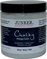 Kreidefarbe Chalky Vintage Color 250ml, Grau - Junker Creative Color