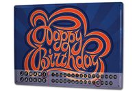 Dauer Wand Kalender Geburtstag Glückwünsche Happy Birthday Metall Magnet