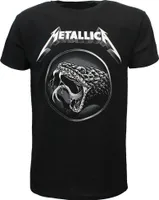 Metallica Black Album Snake T-Shirt – Offizielles Merchandise -  S