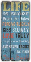 Wandschild mit Spruch Holzschild Wandobjekt Bild Holzbild Shabby Chic