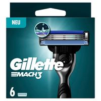 Gillette, Mach3, Wymienne ostrza, 6 sztuk (PRODUKT Z NIEMIEC)