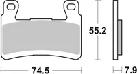 Klocki hamulcowe SBS 894RST (zestaw na tarczę) Road Racing Sinter