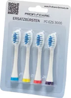 PROFI CARE Ersatzbürste für Schallzahnbürste PC-EZS 3000 4 Stück