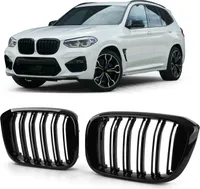 Sport Kühlergrill Doppelsteg Glanz passend für BMW X3 G01 X4 G02 ab 17